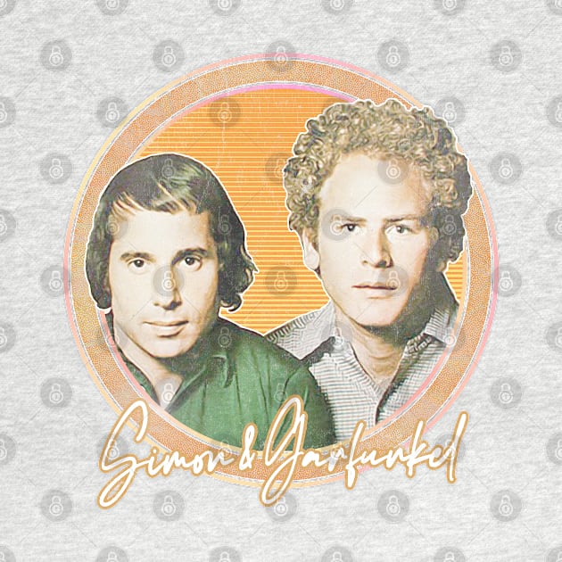 Simon & Garfunkel / Retro Style Fan Design by DankFutura